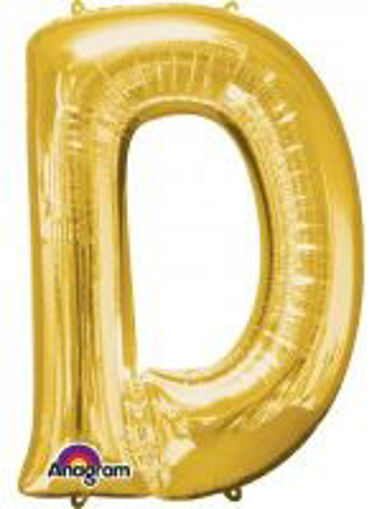 Picture of GOLD LETTER D FOIL BALLOON